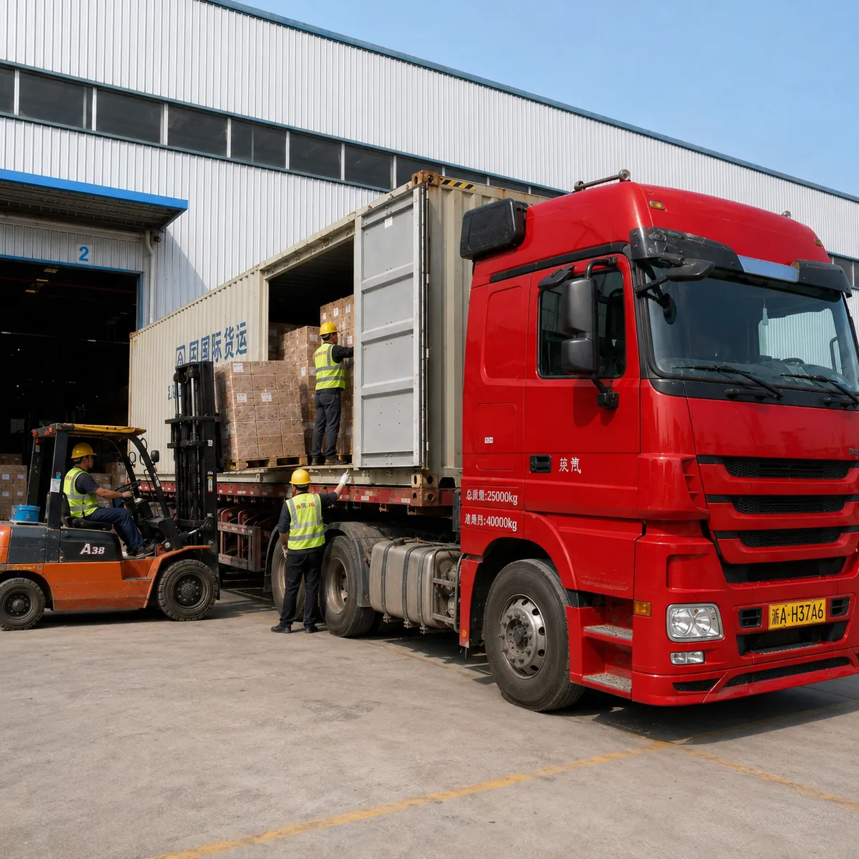 Mahjoco factory team loading finished Mahjong products for shipment