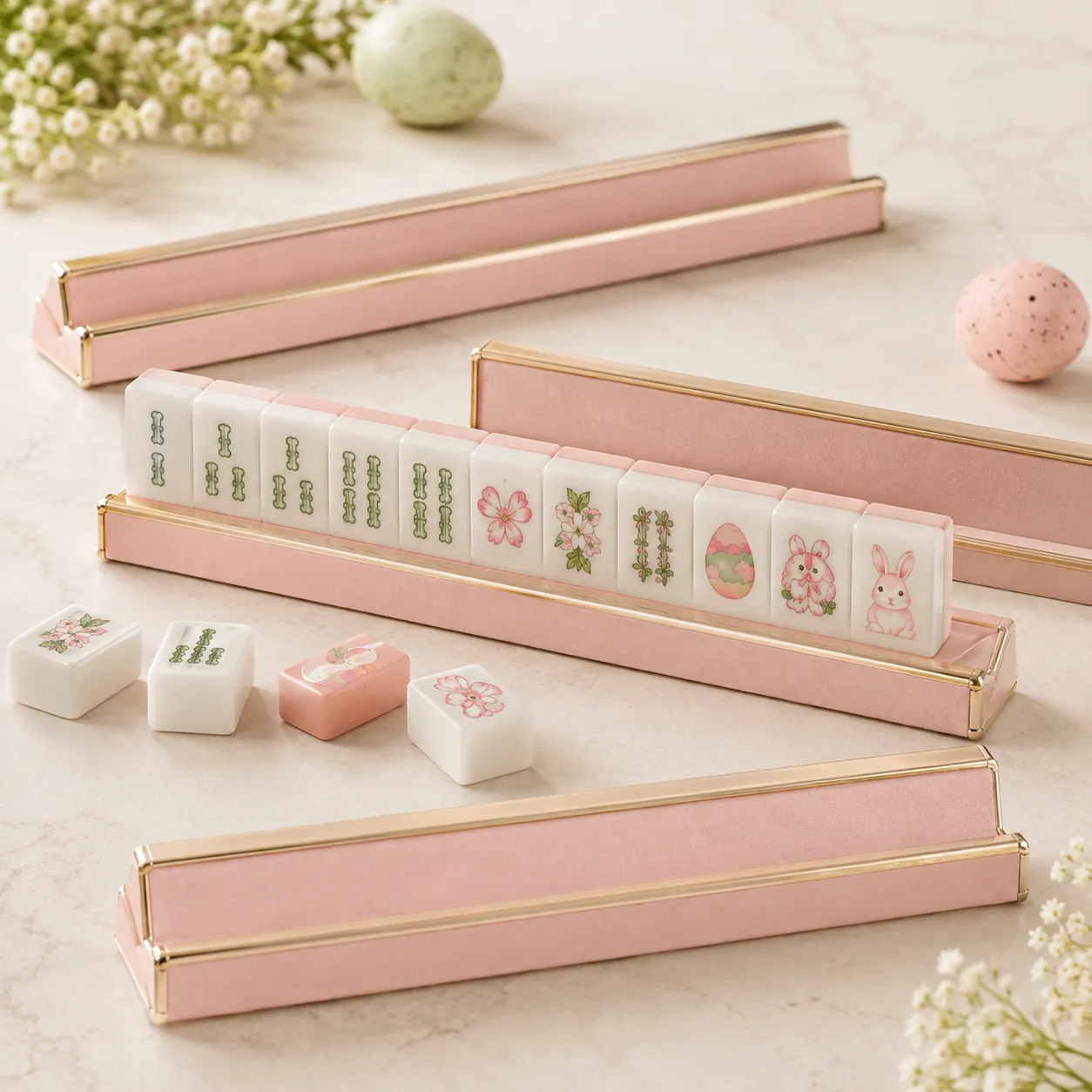 Floral Mahjong Racks