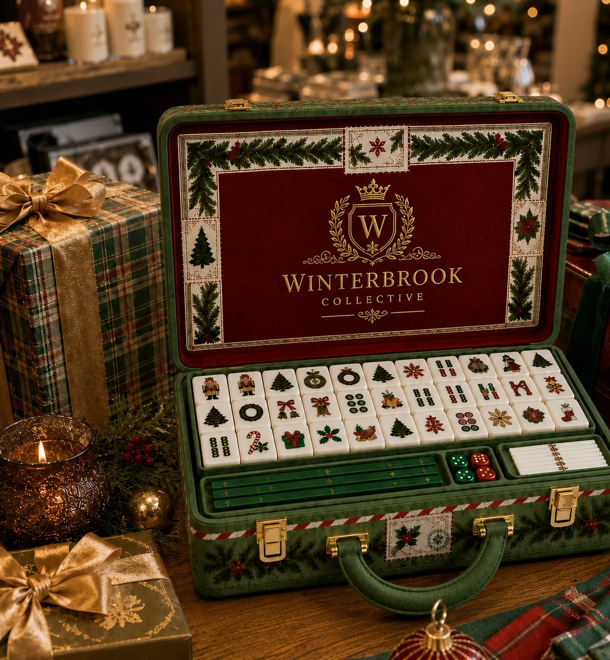 Seasonal Mahjong gift packaging
