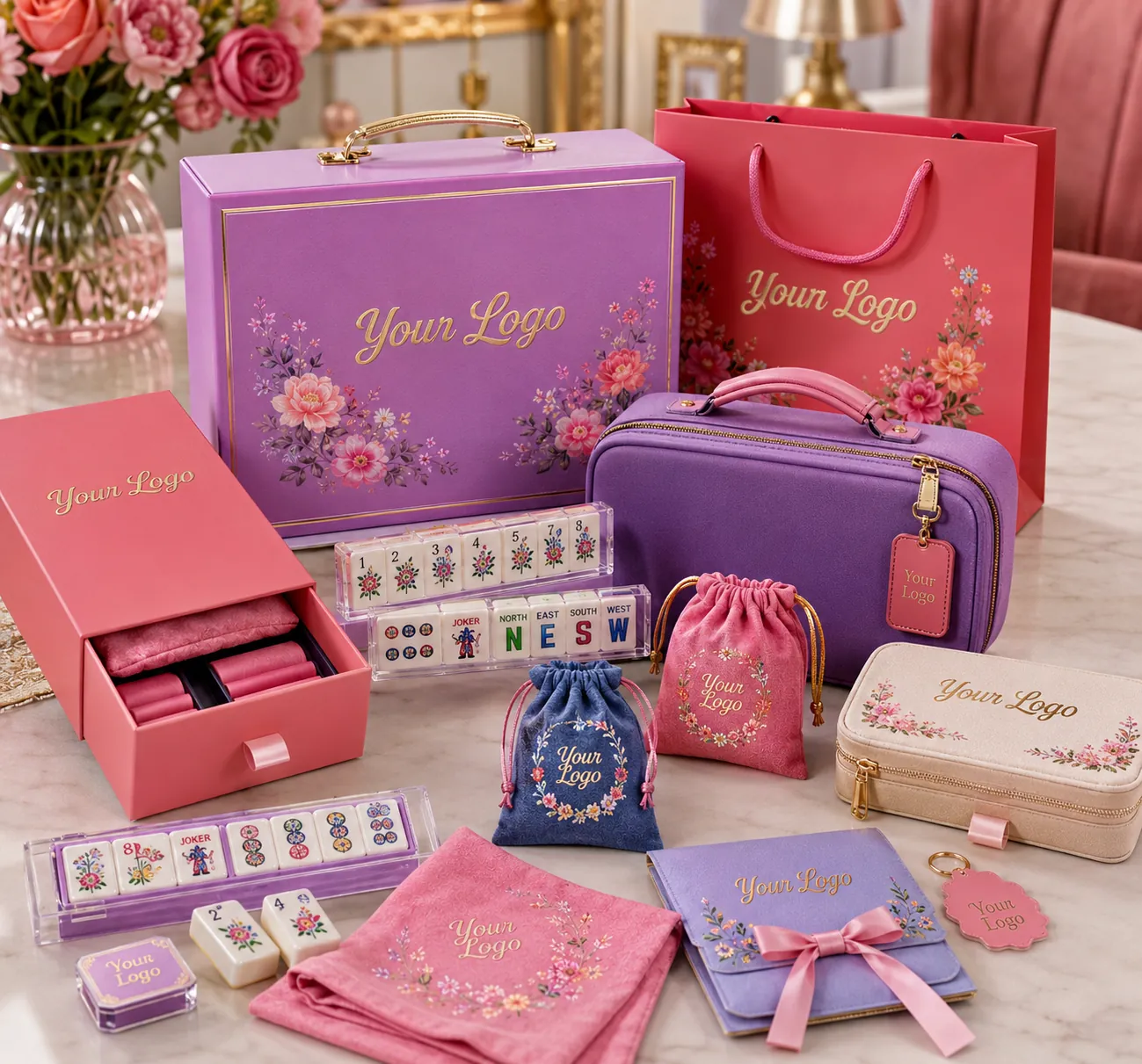 Custom Mahjong gift and retail packaging