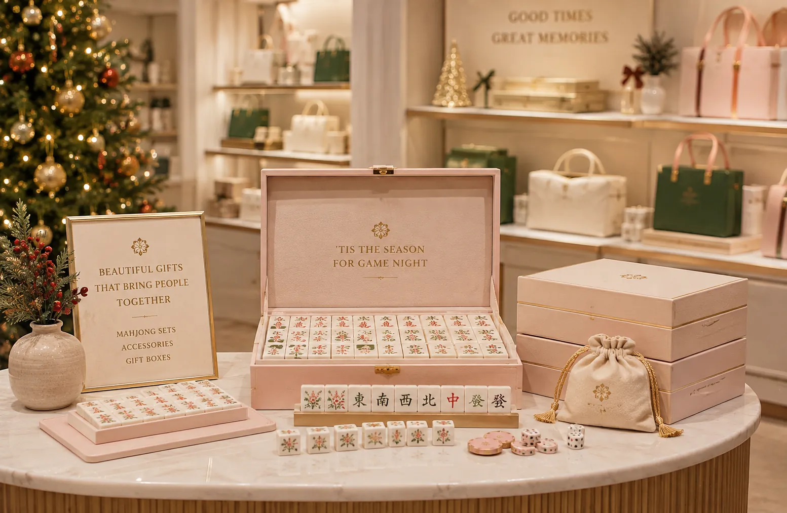 Retail-ready Mahjong sets and packaging for retailers