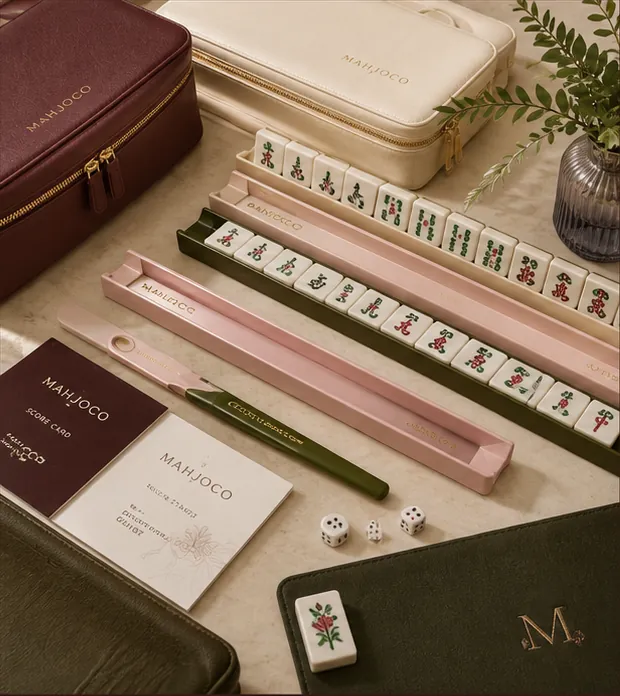 Mahjoco mahjong set cases and tiles