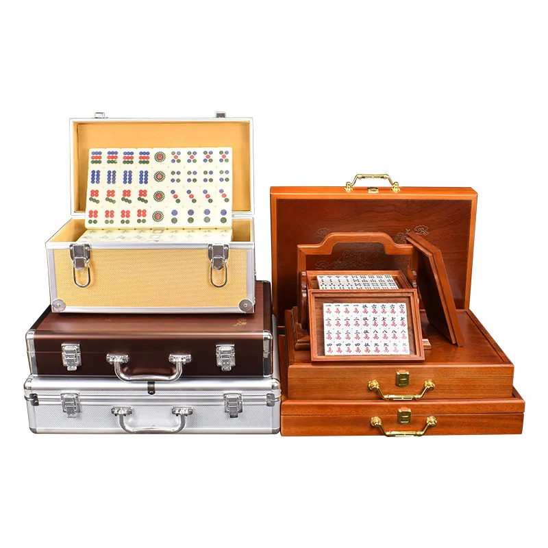 Assorted Mahjong Carrying Cases & Storage Boxes