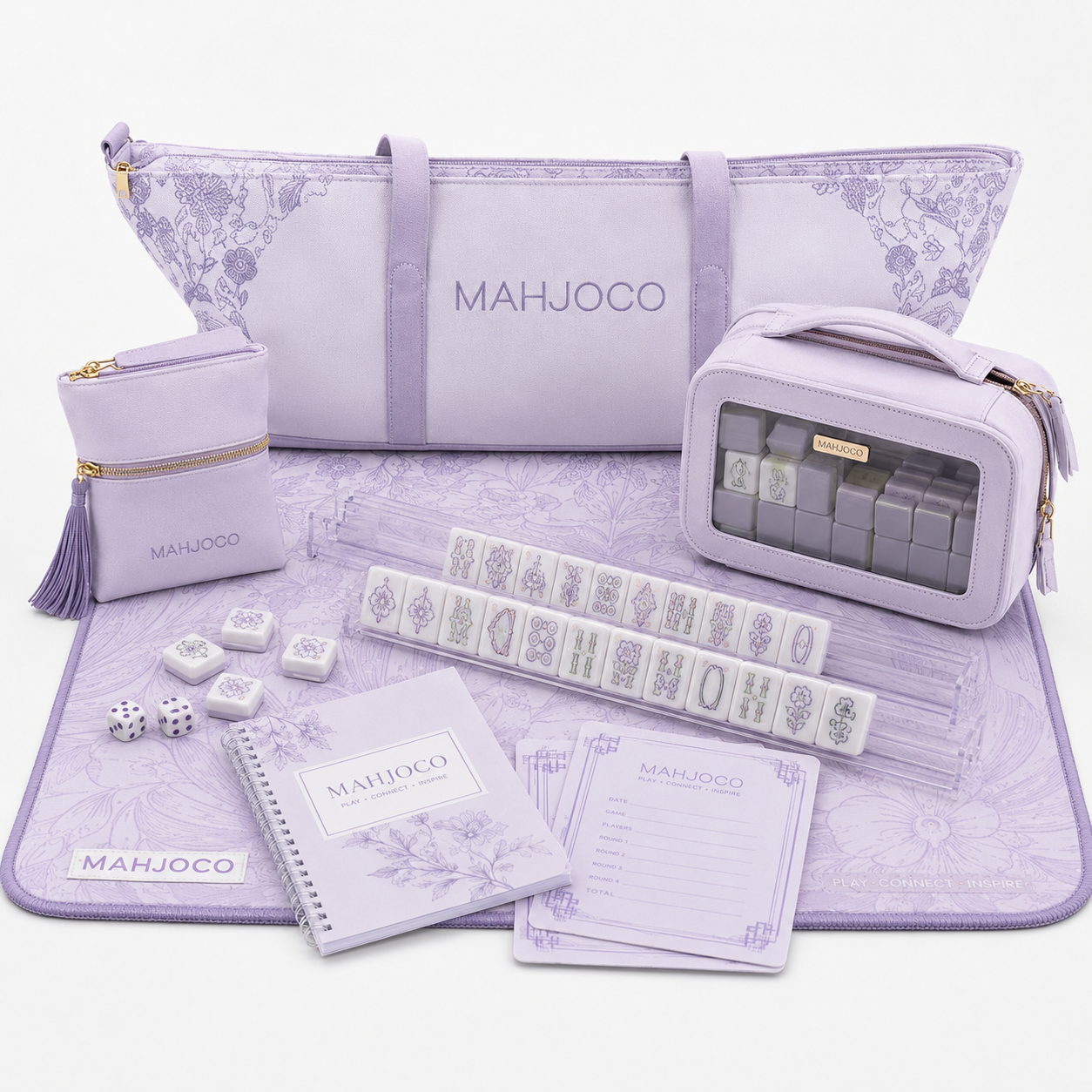 Travel American Mahjong Set with Storage Pouches